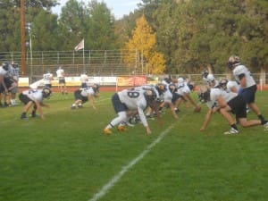 THE LAVA BEARS LINE UP AT MONDAY EVENING'S PRACTICE